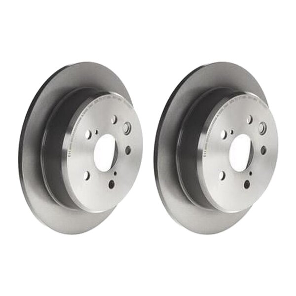 2 brake discs full Ø 291 mm 10 mm coated BREMBO for e.g. LEXUS IS