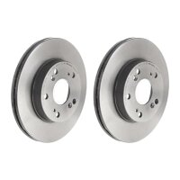 2 brake discs ventilated Ø 262 mm 21 mm BREMBO for...