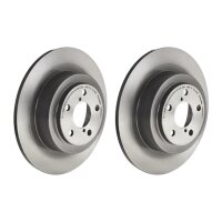 2 brake discs full Ø 290 mm 10 mm coated BREMBO...