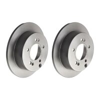 2 brake discs full Ø 262 mm 10 mm coated BREMBO...