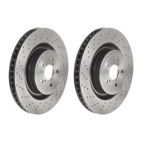 2 brake discs ventilated Ø 360 mm 30 mm coated...