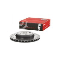 2 brake discs ventilated Ø 345 mm 28 mm coated BREMBO for LEXUS IS