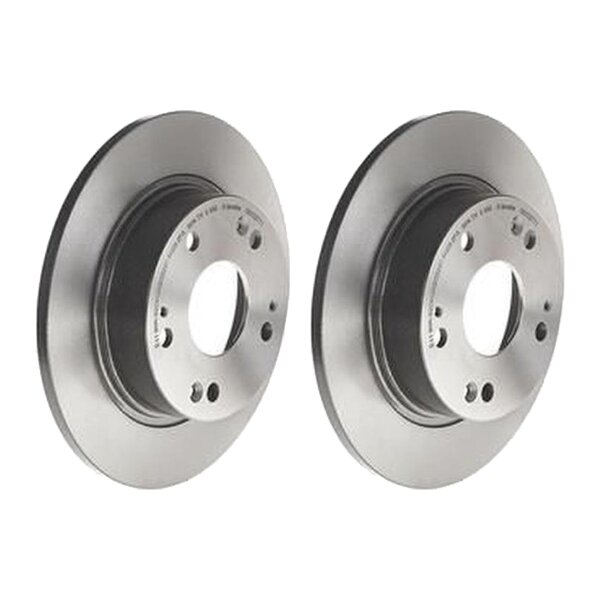 2 brake discs full Ø 260 mm 10 mm coated BREMBO for HONDA ACCORD