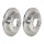 2 brake discs full Ø 236 mm 10 mm BREMBO for e.g. MITSUBISHI CARISMA