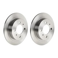 2 brake discs full Ø 234 mm 7 mm BREMBO for NISSAN...