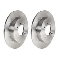 2 brake discs full Ø 258 mm 9 mm BREMBO for NISSAN...
