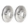 2 brake discs ventilated Ø 235 mm 18 mm BREMBO for e.g. MAZDA 323
