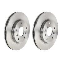2 brake discs ventilated Ø 264 mm 24 mm BREMBO for...