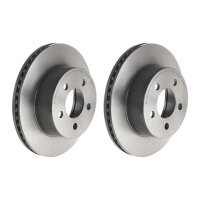 2 brake discs ventilated Ø 280 mm 24.5 mm BREMBO...
