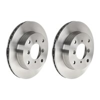2 brake discs ventilated Ø 231 mm 17 mm BREMBO for...