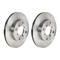 2 brake discs ventilated Ø 250 mm 18.5 mm BREMBO...