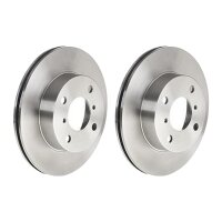 2 brake discs ventilated Ø 231 mm 17 mm BREMBO for...