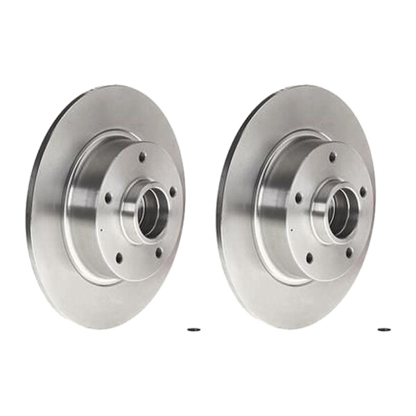 2 brake discs full Ø 260 mm 8 mm BREMBO for RENAULT MEGANE and others