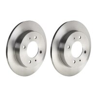 2 brake discs full Ø 258 mm 10 mm BREMBO for...