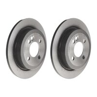 2 brake discs full Ø 259 mm 10 mm coated BREMBO...