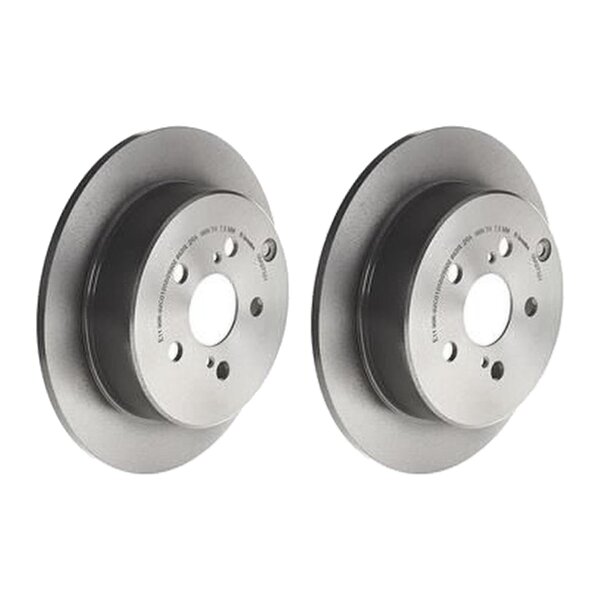 2 brake discs full Ø 269 mm 9 mm coated BREMBO for TOYOTA CELICA and others