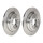 2 brake discs full Ø 288 mm 12 mm BREMBO for VOLVO S70 and others