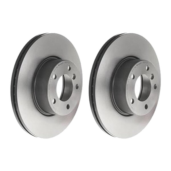 2 brake discs ventilated Ø 312 mm 24 mm coated BREMBO for BMW 3 series