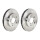2 brake discs ventilated Ø 258 mm 25 mm BREMBO for TOYOTA MR2