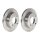 2 brake discs full Ø 214 mm 12 mm BREMBO suitable for NISSAN MICRA