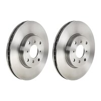 2 brake discs ventilated Ø 282 mm 25 mm BREMBO for...