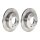 2 brake discs full Ø 230 mm 11 mm BREMBO suitable for HYUNDAI ATOS