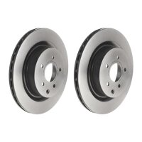 2 brake discs ventilated Ø 322 mm 22 mm BREMBO for...
