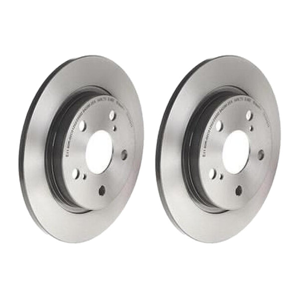 2 brake discs full Ø 270 mm 10 mm coated BREMBO for TOYOTA AURIS and others