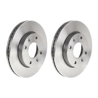 2 brake discs ventilated Ø 257 mm 24 mm BREMBO for...