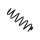 Suspension Spring Rear Axle BILSTEIN for e.g. AUDI A3