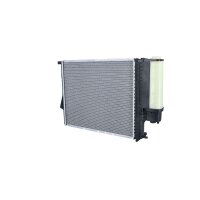 Radiator engine cooling 521 - 435 mm alu NRF for e.g. BMW 5