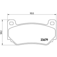 Brake pad set disc brake wear warning contact 16 mm...