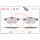 Brake pad set disc brake 19 mm BREMBO suitable for e.g. MG ZT