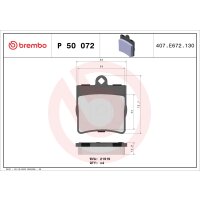 Bremsbelagsatz Scheibenbremse 15 mm BREMBO für u.a....