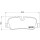 Bremsbelagsatz Scheibenbremse 17 mm BREMBO für u.a. LAND ROVER DISCOVERY