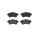Brake pad set disc brake 18 mm BREMBO for e.g. LAND ROVER FREELANDER