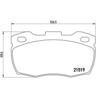 Bremsbelagsatz Scheibenbremse 17 mm BREMBO für u.a....