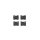 Brake pad set disc brake 16 mm BREMBO for e.g. MERCEDES-BENZ 124