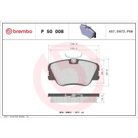 Brake pad set disc brake 19 mm BREMBO for e.g....