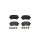 Brake pad set disc brake 17 mm BREMBO for DODGE JOURNEY and others