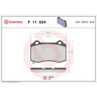 Brake pad set disc brake 15 mm BREMBO suitable for e.g....