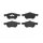 Brake pad set disc brake 19 mm BREMBO for CHRYSLER VOYAGER and others