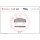 Brake pad set disc brake 10 mm BREMBO suitable for e.g. FIAT 124