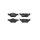 Brake pad set disc brake 17 mm BREMBO suitable for e.g. BMW 3 Series