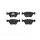 Brake pad set disc brake 20 mm BREMBO suitable for e.g. BMW 5 Series