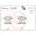 Brake pad set disc brake 18 mm BREMBO suitable for e.g. BMW 5 Series