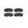 Brake pad set disc brake 17 mm BREMBO suitable for e.g. OPEL ANTARA