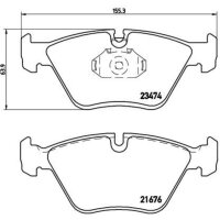 Brake pad set disc brake 20 mm BREMBO suitable for e.g....