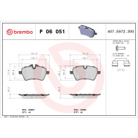 Bremsbelagsatz Scheibenbremse 18 mm BREMBO für u.a....