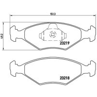Brake pad set disc brake 18 mm BREMBO suitable for e.g....